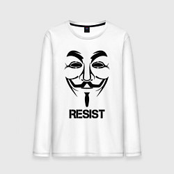 Мужской лонгслив Guy Fawkes - resist