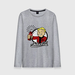 Лонгслив хлопковый мужской Vault boy - nuka cola, цвет: меланж