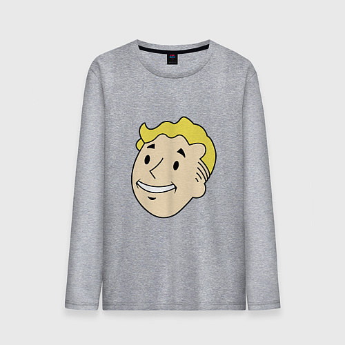 Мужской лонгслив Vault boy head / Меланж – фото 1