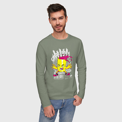 Мужской лонгслив Стакан с напитком / Авокадо – фото 3