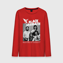 Лонгслив хлопковый мужской Black Sabbath rock, цвет: красный