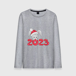 Лонгслив хлопковый мужской Новый 2023, цвет: меланж