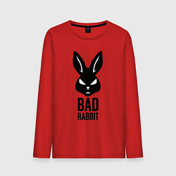 Лонгслив хлопковый мужской Bad rabbit, цвет: красный