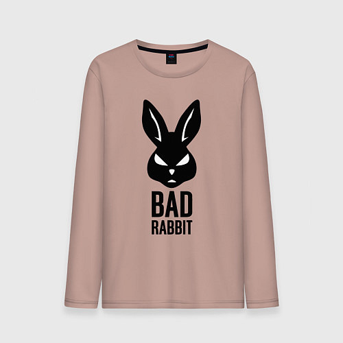 Мужской лонгслив Bad rabbit / Пыльно-розовый – фото 1