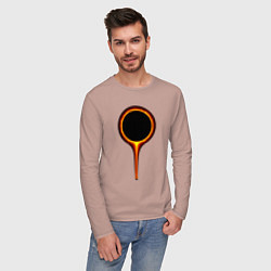 Лонгслив хлопковый мужской Dark Souls, цвет: пыльно-розовый — фото 2