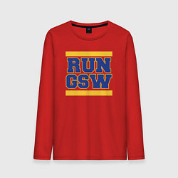 Лонгслив хлопковый мужской RUN GSW, цвет: красный