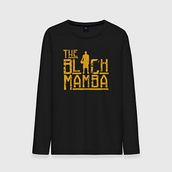 Лонгслив хлопковый мужской The black mamba, цвет: черный