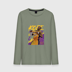 Лонгслив хлопковый мужской Kobe champion, цвет: авокадо