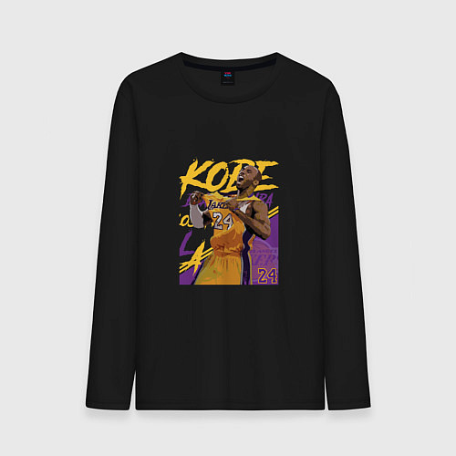 Мужской лонгслив Kobe champion / Черный – фото 1