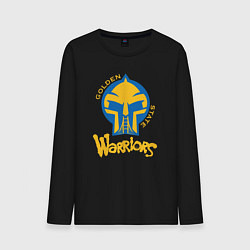 Лонгслив хлопковый мужской Golden State Warriors mask, цвет: черный