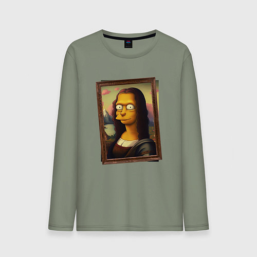 Мужской лонгслив Mona Simpson / Авокадо – фото 1