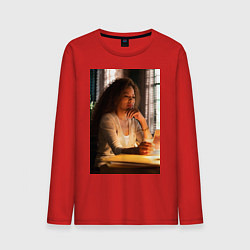 Лонгслив хлопковый мужской Шершни Таисса, цвет: красный