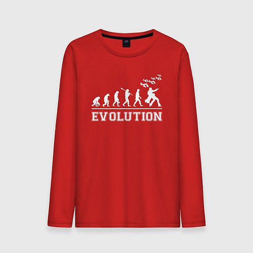 Мужской лонгслив JoJo Bizarre evolution / Красный – фото 1