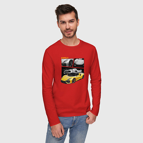 Мужской лонгслив Scintilla yellow / Красный – фото 3