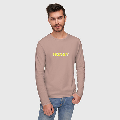 Мужской лонгслив Honey / Пыльно-розовый – фото 3