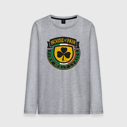 Мужской лонгслив House of pain / Меланж – фото 1
