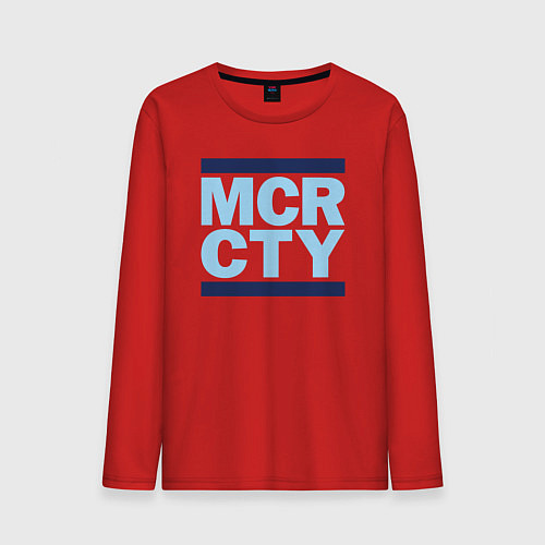 Мужской лонгслив Run Manchester city / Красный – фото 1