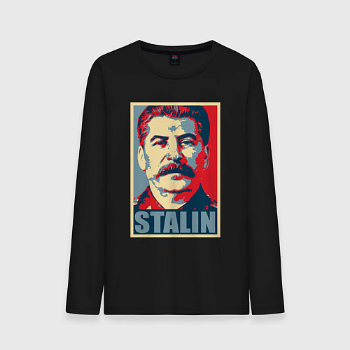 Мужской лонгслив Stalin USSR / Черный – фото 1