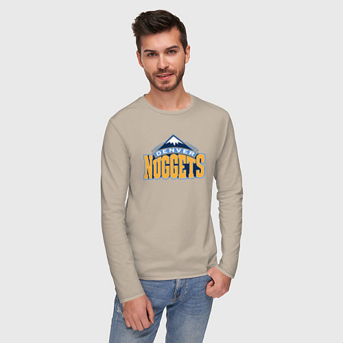 Мужской лонгслив Denver Nuggets / Миндальный – фото 3