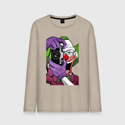 Лонгслив хлопковый мужской Krusty photographer, цвет: миндальный