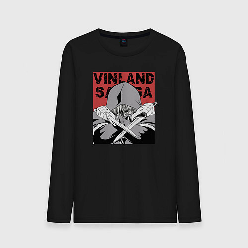 Мужской лонгслив Торфинн / Черный – фото 1