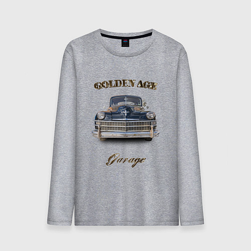 Мужской лонгслив Классический автомобиль Chrysler New Yorker / Меланж – фото 1
