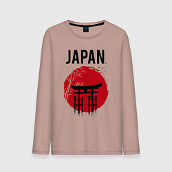 Мужской лонгслив Japan red sun