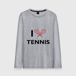 Мужской лонгслив I Love Tennis