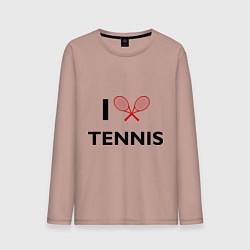 Мужской лонгслив I Love Tennis