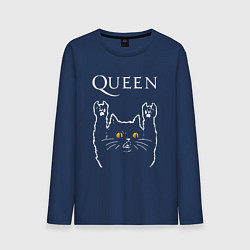 Мужской лонгслив Queen rock cat