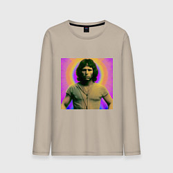 Мужской лонгслив Jim Morrison Galo Glitch Art