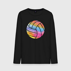 Лонгслив хлопковый мужской Ball color, цвет: черный