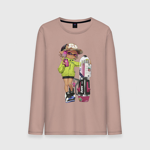 Мужской лонгслив Inkling girl / Пыльно-розовый – фото 1