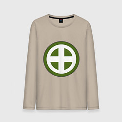 Лонгслив хлопковый мужской Клан Симадзу Total War: Shogun 2, цвет: миндальный