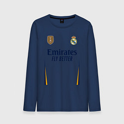 Лонгслив хлопковый мужской Лука Модрич ФК Реал Мадрид форма 2324 домашняя, цвет: тёмно-синий