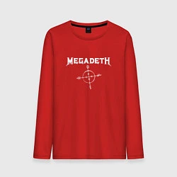 Лонгслив хлопковый мужской Megadeth: Cryptic Writings, цвет: красный