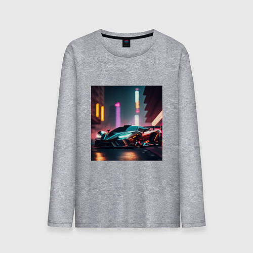 Мужской лонгслив Суперавто / Меланж – фото 1