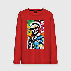 Мужской лонгслив Skeleton fashionista - Milano - pop art