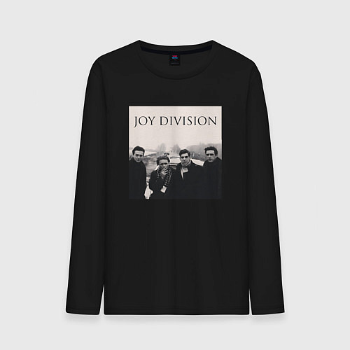 Мужской лонгслив Тру фанат Joy Division / Черный – фото 1