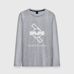 Лонгслив хлопковый мужской Depeche Mode Mute Records Logo, цвет: меланж