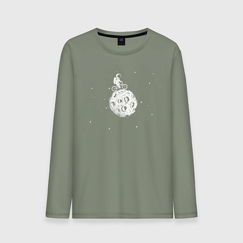 Мужской лонгслив Bike space / Авокадо – фото 1