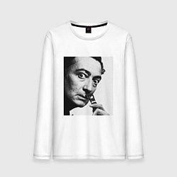 Лонгслив хлопковый мужской Salvador Dali, цвет: белый