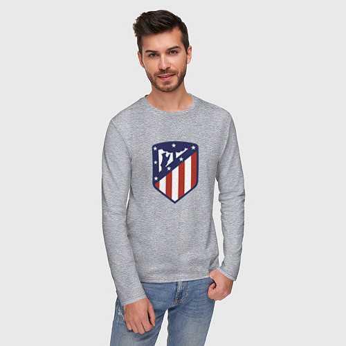 Мужской лонгслив Atletico Madrid FC / Меланж – фото 3