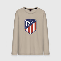 Лонгслив хлопковый мужской Atletico Madrid FC, цвет: миндальный