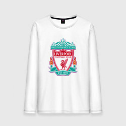 Лонгслив хлопковый мужской Liverpool fc sport collection, цвет: белый