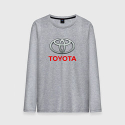 Лонгслив хлопковый мужской Toyota sport auto brend, цвет: меланж
