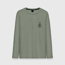 Лонгслив хлопковый мужской Символ Elden Ring - мини, цвет: авокадо