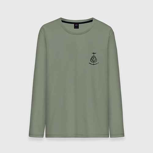 Мужской лонгслив Символ Elden Ring - мини / Авокадо – фото 1