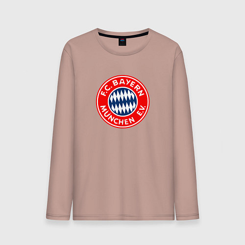 Мужской лонгслив Бавария клуб / Пыльно-розовый – фото 1