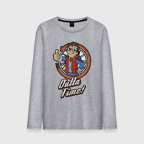 Мужской лонгслив Vault future / Меланж – фото 1